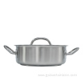 Stainless steel household binaural soup pot